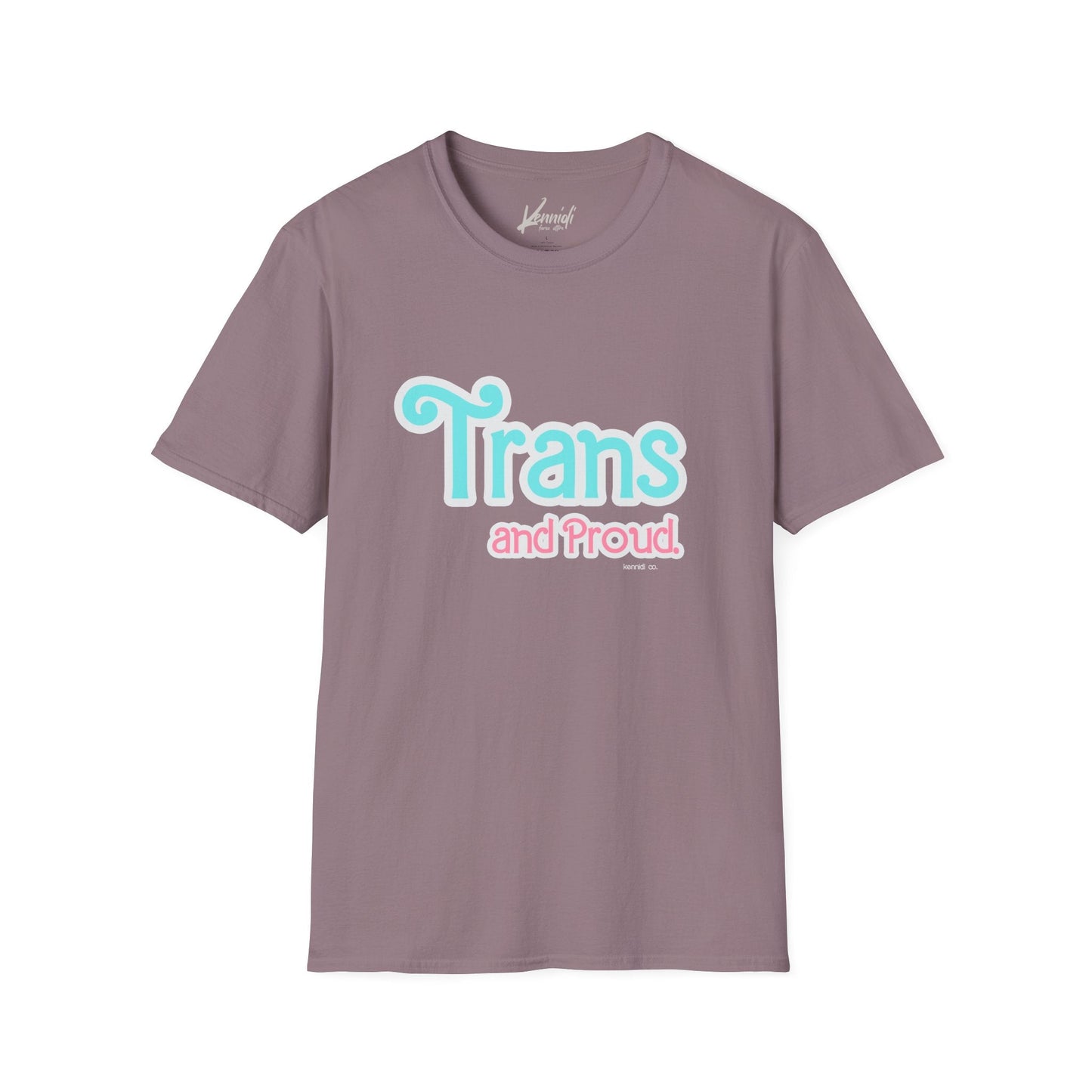 Trans And Proud Barbie Inspired Pride Version 2 Unisex Softstyle T-Shirt Paragon / M