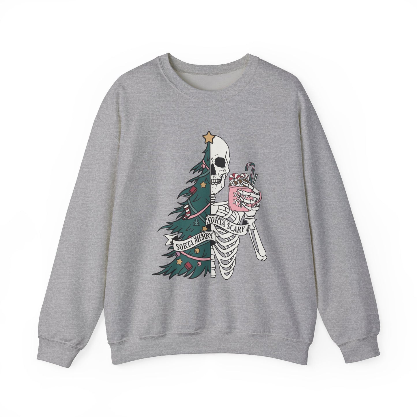 Sorta Merry Sorta Scary Holiday Xmas Sweatshirt