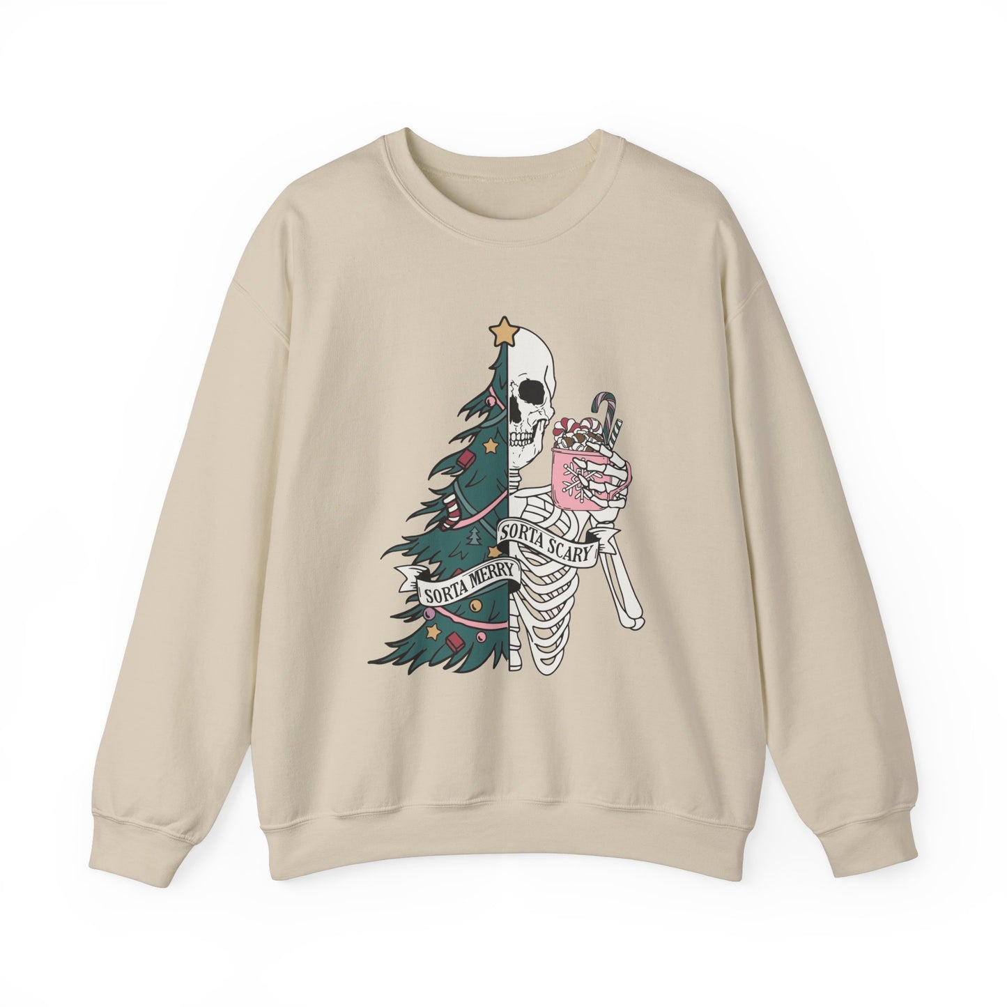 Sorta Merry Sorta Scary Holiday Xmas Sweatshirt