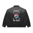 Protect The Dolls Unisex Vintage Wash Full-Zip Denim Jacket