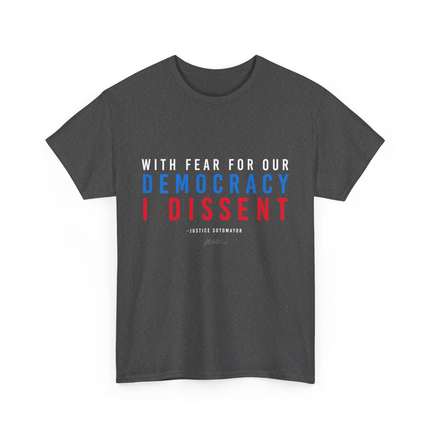 With Fear of our Democracy I Dissent unisex t-shirt