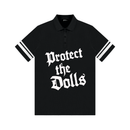 Protect the Dolls Women's Striped Color Block Polo Dress