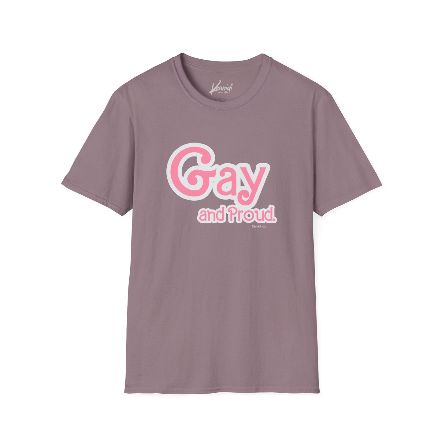 Gay And Proud Barbie Inspired Pride Unisex Softstyle T-Shirt Paragon / M