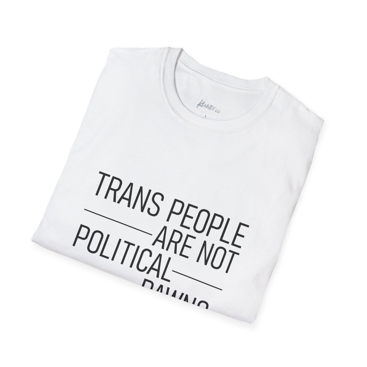 Trans Rights Softstyle Tee - Unisex T-Shirt from Kennidi co