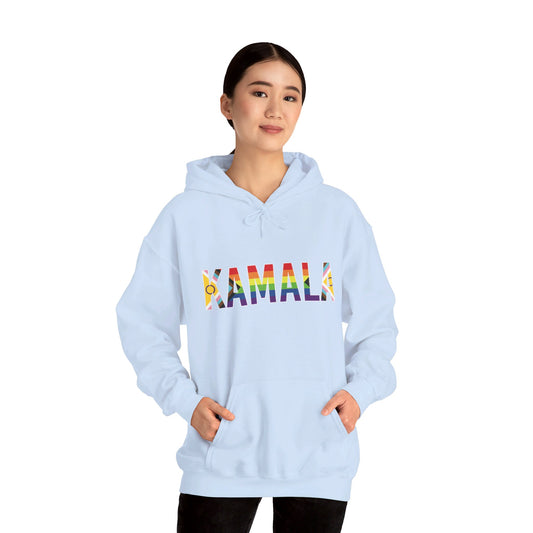 Kamala Pride Flag Unisex Heavy Blend™ Hooded Sweatshirt