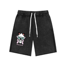 Protect The Dolls Skull Butterfly Unisex Mineral Wash Raw Edge Shorts