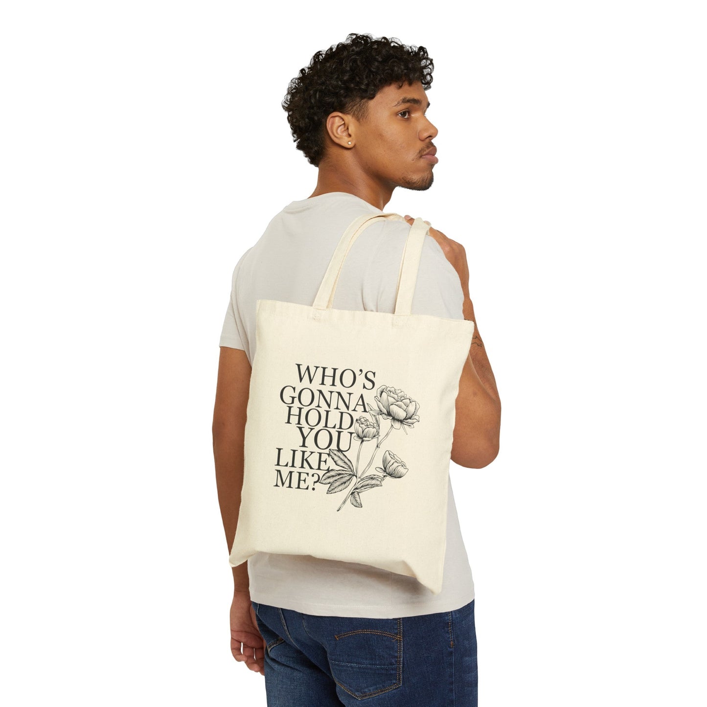 TTPD: Who’s Gonna Hold You Like Me? Cotton Canvas Tote Bag - Bags