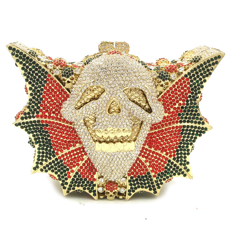 Halloween Crystal Women’s Bag Skull Bat - Picture color5 hand bags