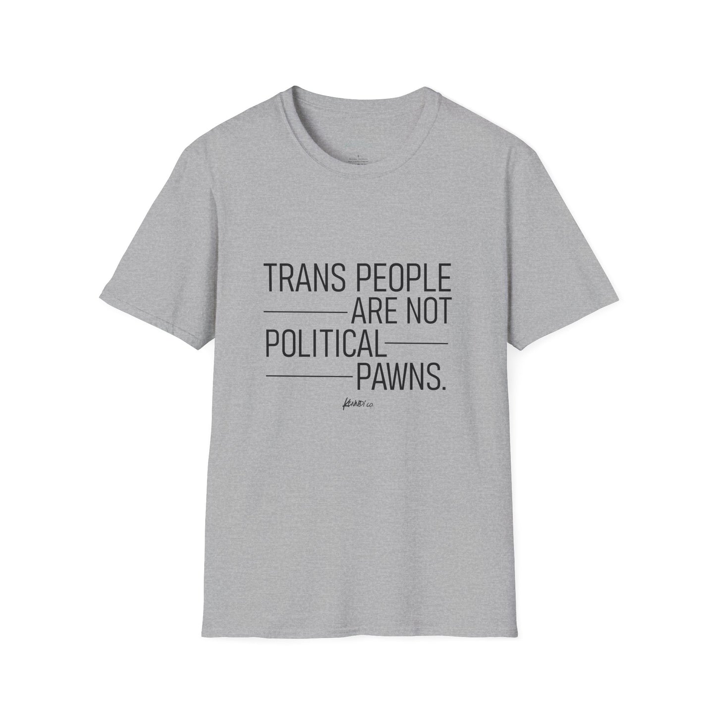 Trans Rights Softstyle Tee - Unisex T-Shirt from Kennidi co