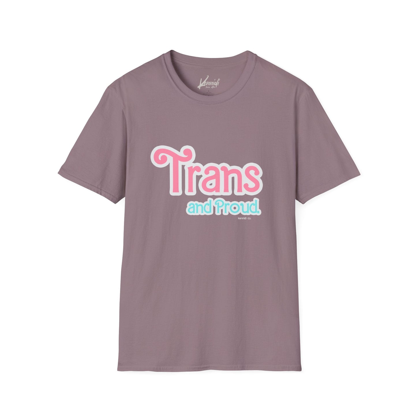 Trans And Proud Barbie Inspired Pride Unisex Softstyle T-Shirt Paragon / M