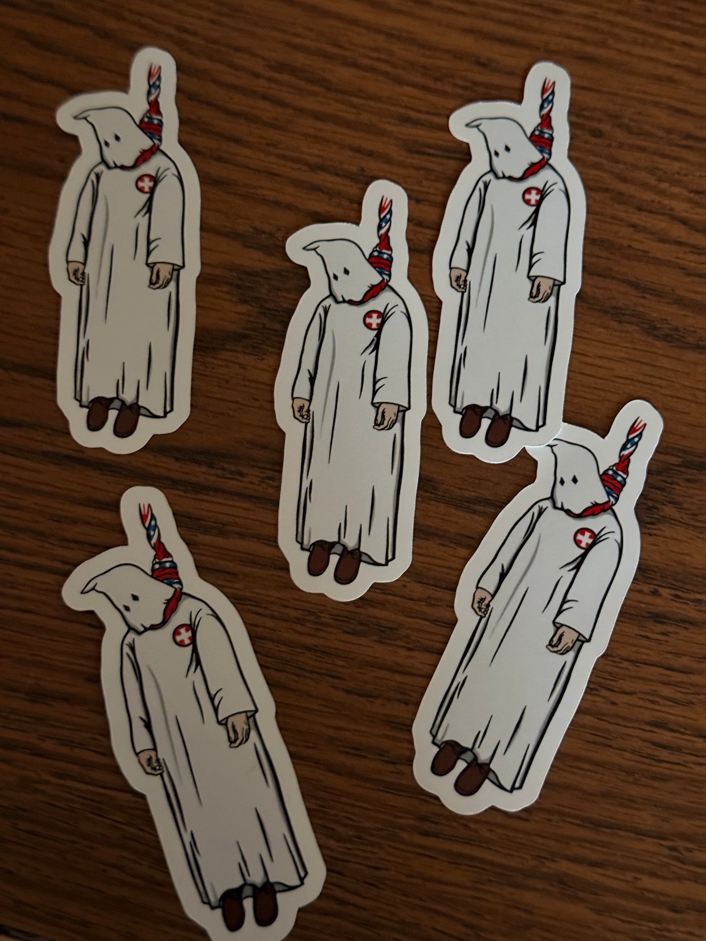 Hang The Klan Ghost Stickers