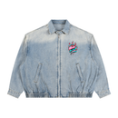 Protect The Dolls Unisex Vintage Wash Full-Zip Denim Jacket
