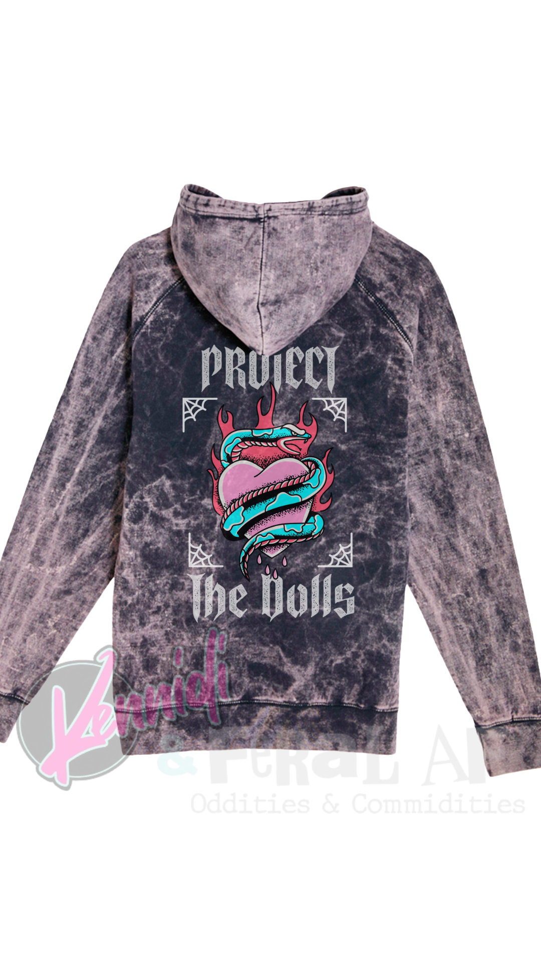 Protect The Dolls Vintage Raglan Hoodie Lane Seven