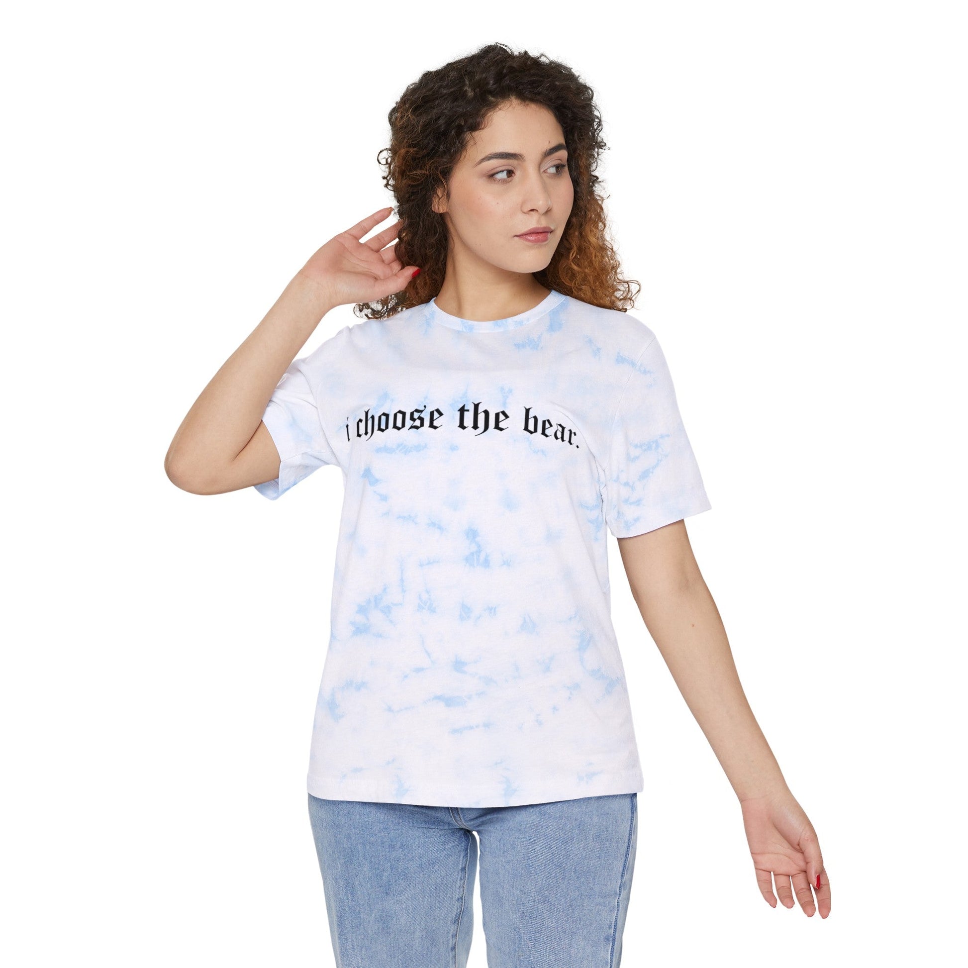 I Choose The Bear Unisex FWD Fashion Tie-Dyed T-Shirt - T-Shirt