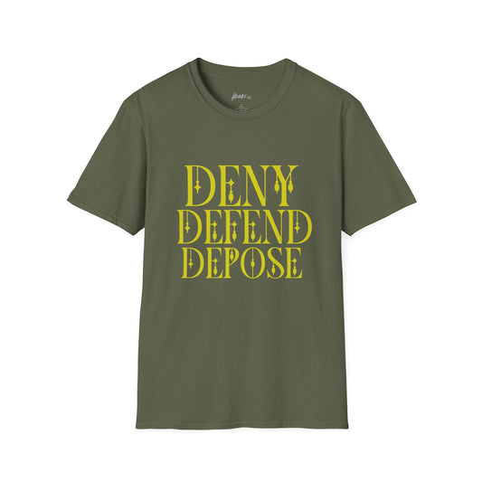 Unisex T-Shirt Deny Defend Depose Kennidi Co Design