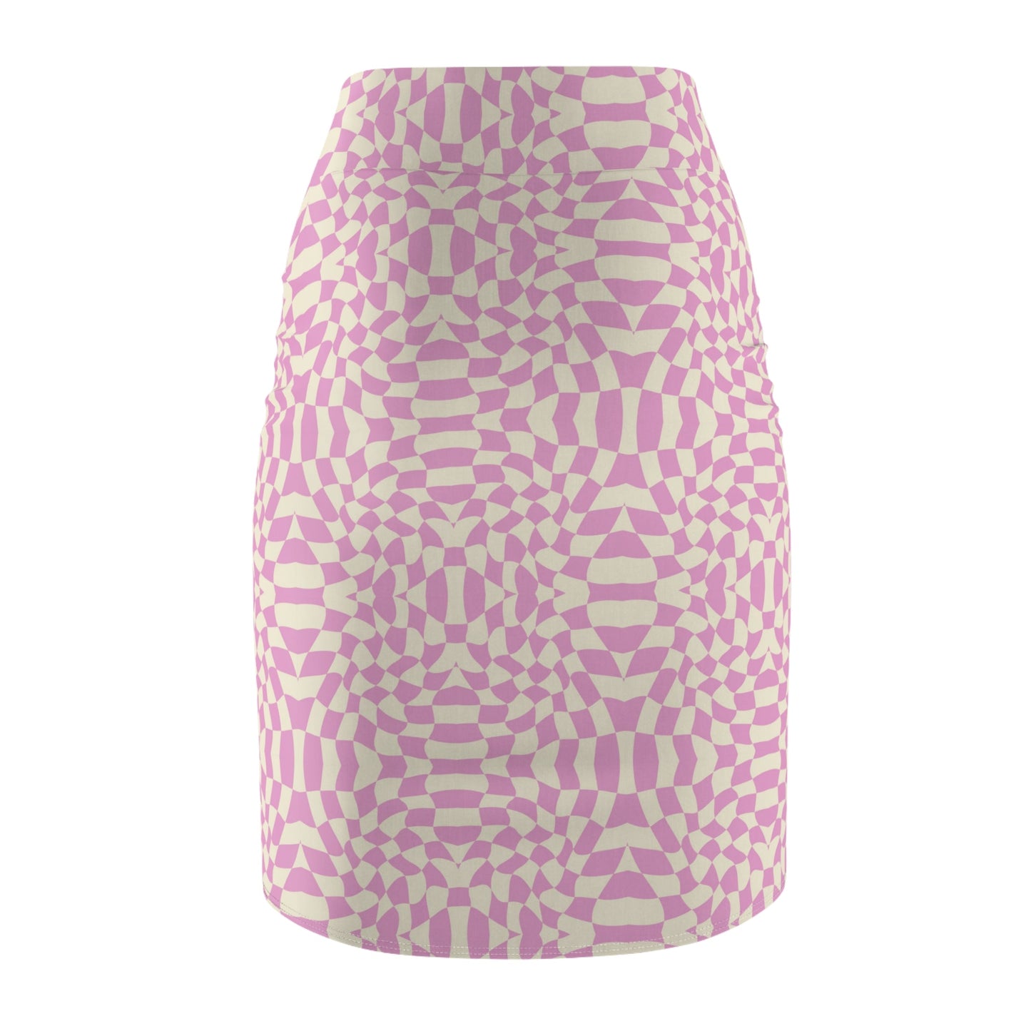 Pink Heart Lock & Key Women’s Pencil Skirt - All Over Prints