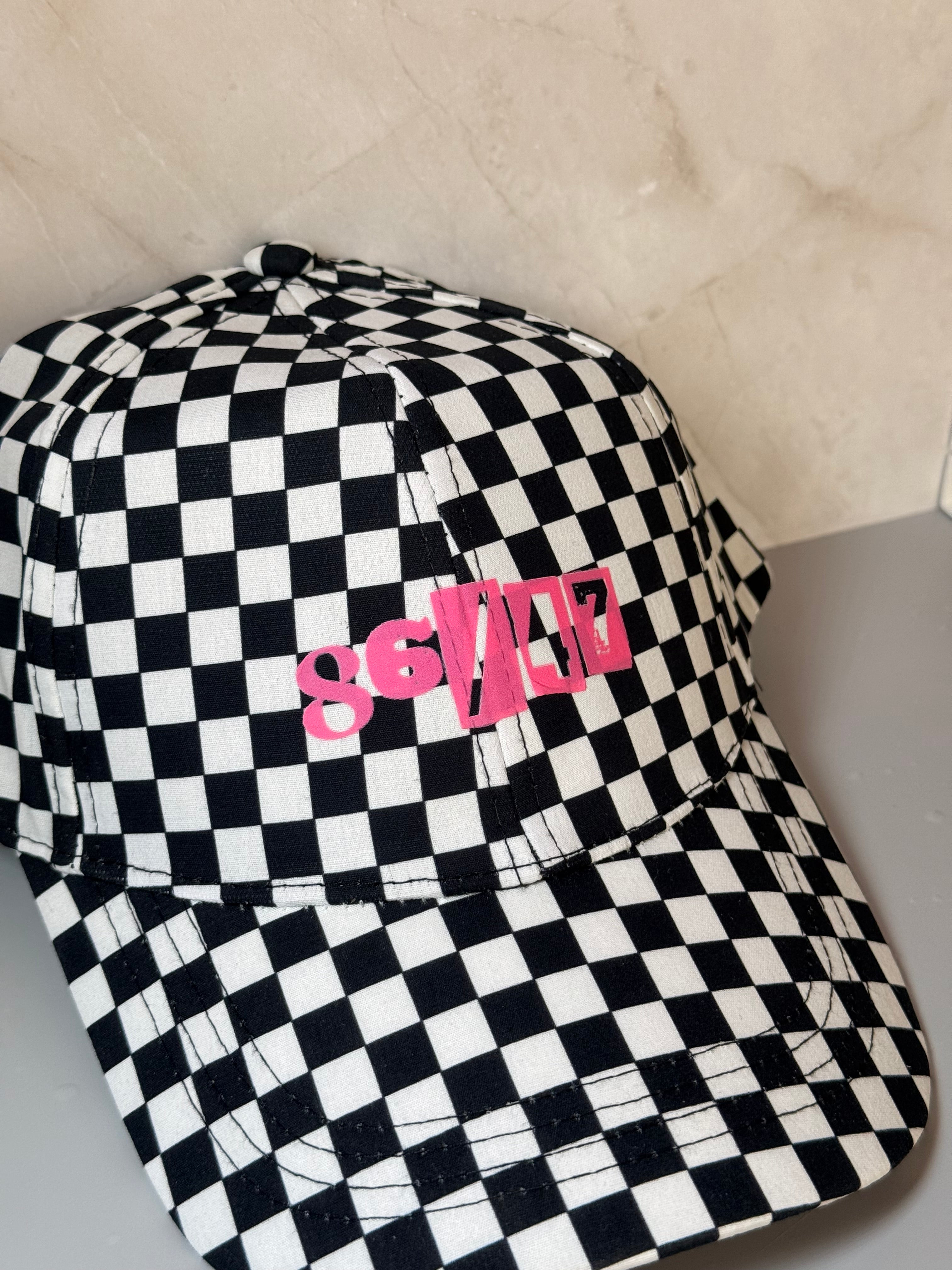 86/47 Checkered 80s style hat