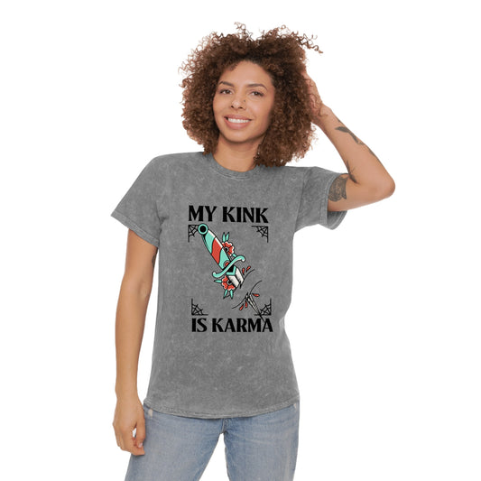 My Kink Is Karma Unisex Mineral Wash T-Shirt