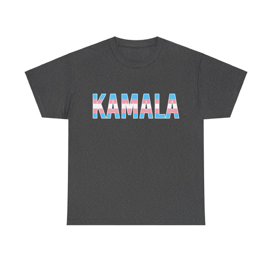 Kamala Trans Pride Flag Unisex Heavy Cotton Tee