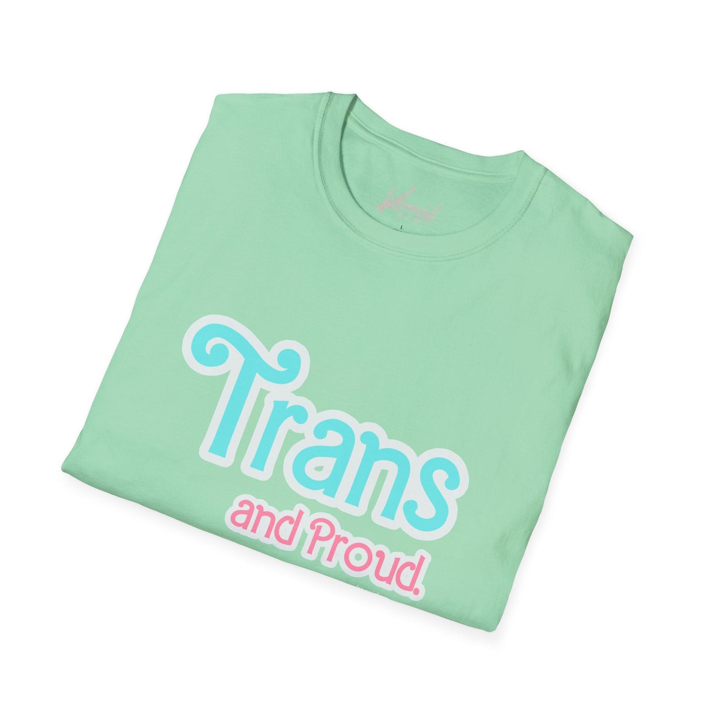 Trans And Proud Barbie Inspired Pride Version 2 Unisex Softstyle T-Shirt