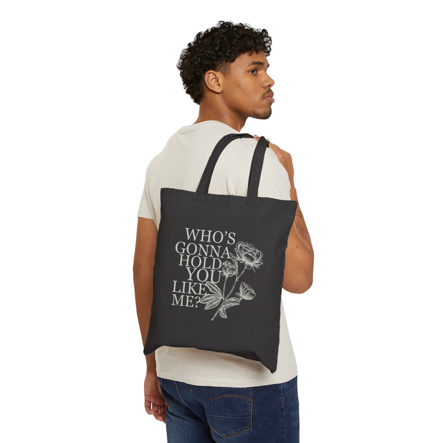 TTPD: Who’s Gonna Hold You Like Me? Cotton Canvas Tote Bag - Bags