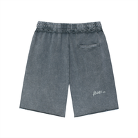 Protect The Dolls Skull Butterfly Unisex Mineral Wash Raw Edge Shorts