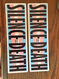 Silence = Death Bumper Sticker