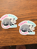 Trans Rights Or I Bite Sticker