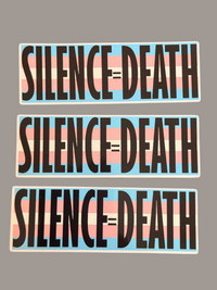 Silence = Death Bumper Sticker