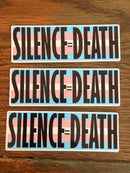 Silence = Death Bumper Sticker
