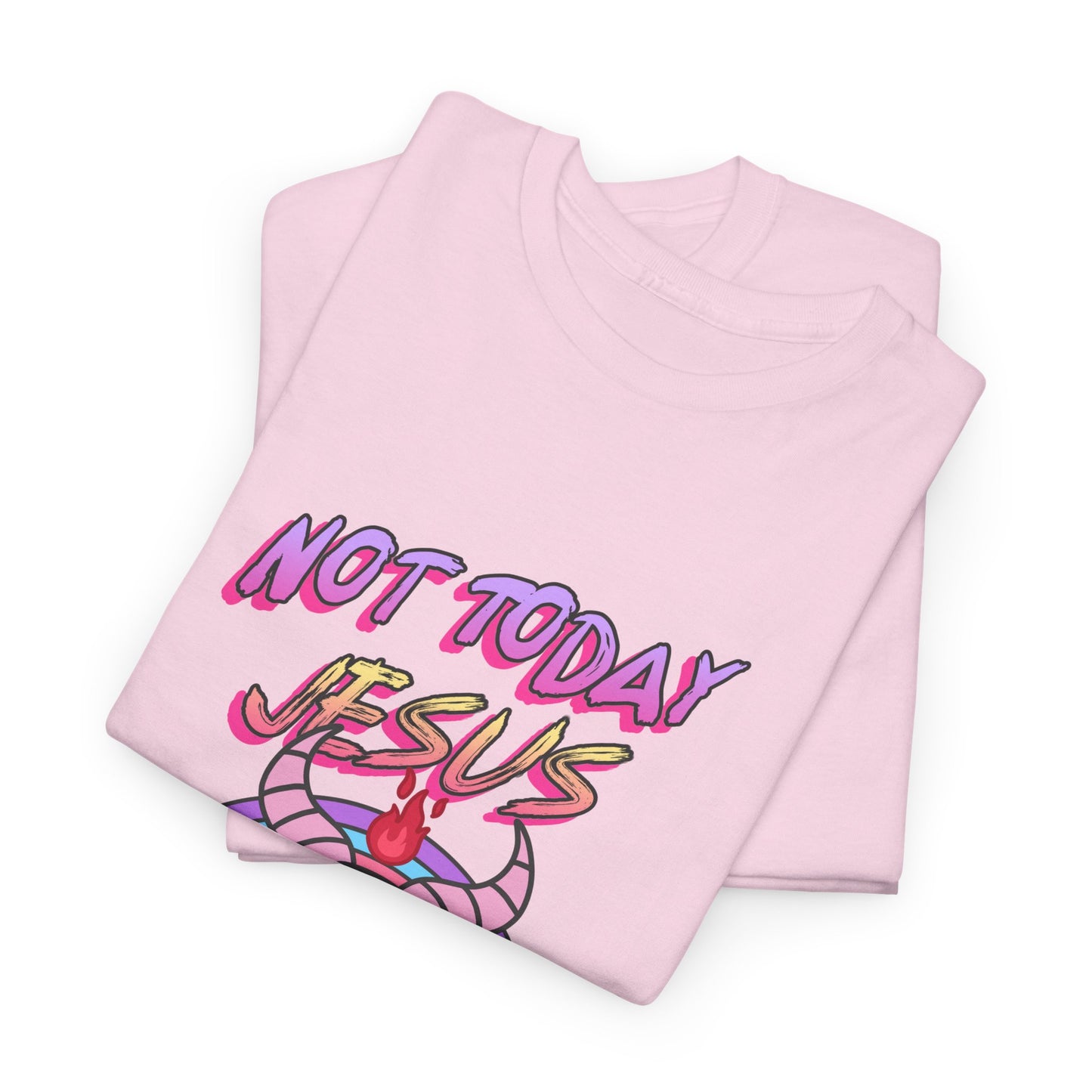 Not Today Jesus Funny Satan T-shirt