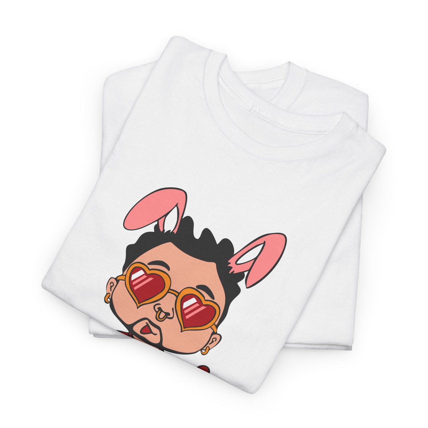 Bad Bunny Valentine's Day Cartoon Unisex T-shirt