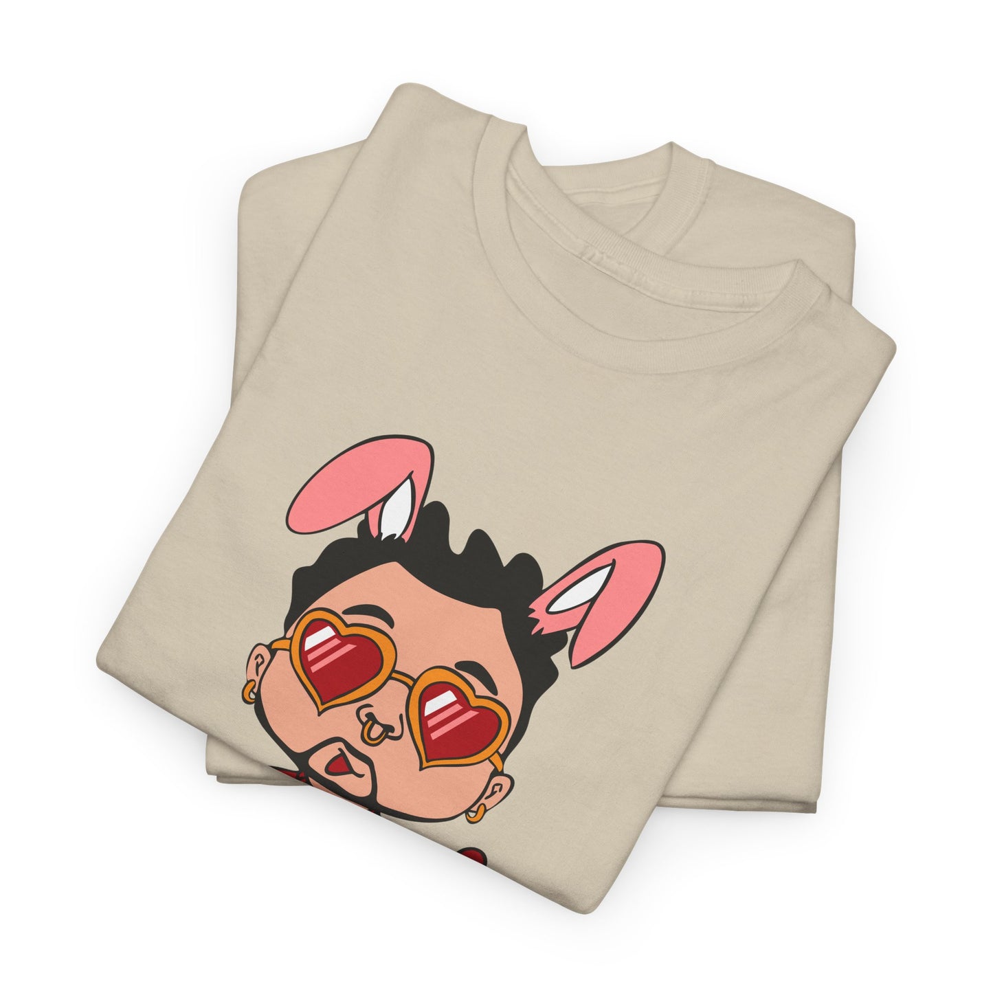 Bad Bunny Valentine's Day Cartoon Unisex T-shirt