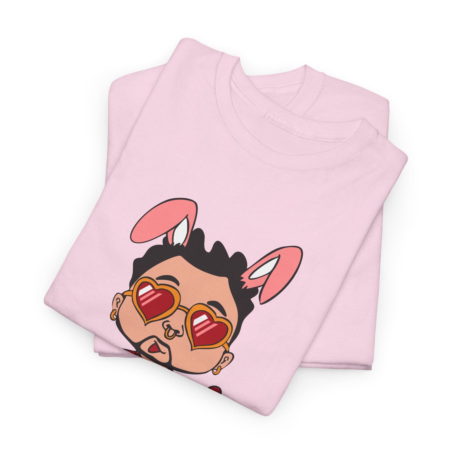 Bad Bunny Valentine's Day Cartoon Unisex T-shirt