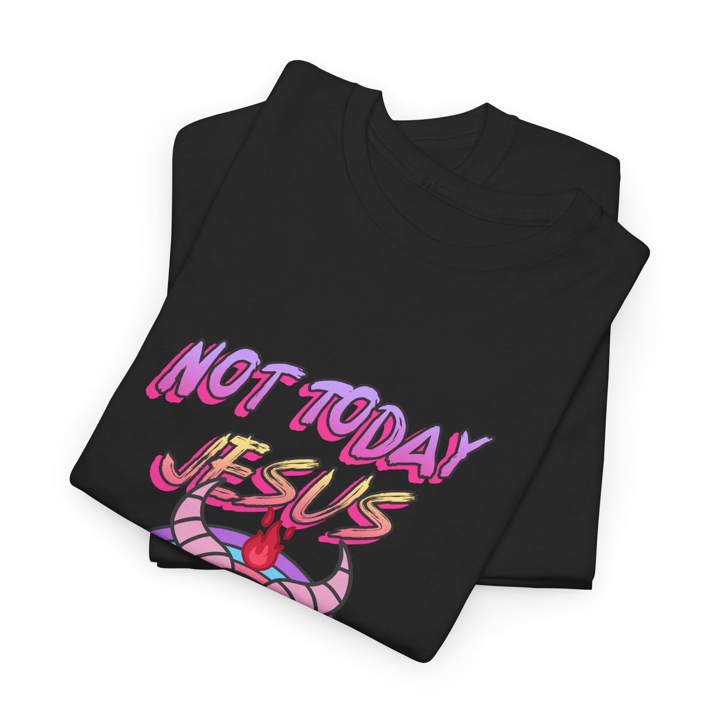 Not Today Jesus Funny Satan T-shirt