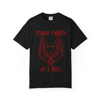 Trans Rights "I Bite" T-Shirt — Support Trans Defense