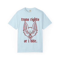 Trans Rights "I Bite" T-Shirt — Support Trans Defense