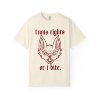 Trans Rights "I Bite" T-Shirt — Support Trans Defense