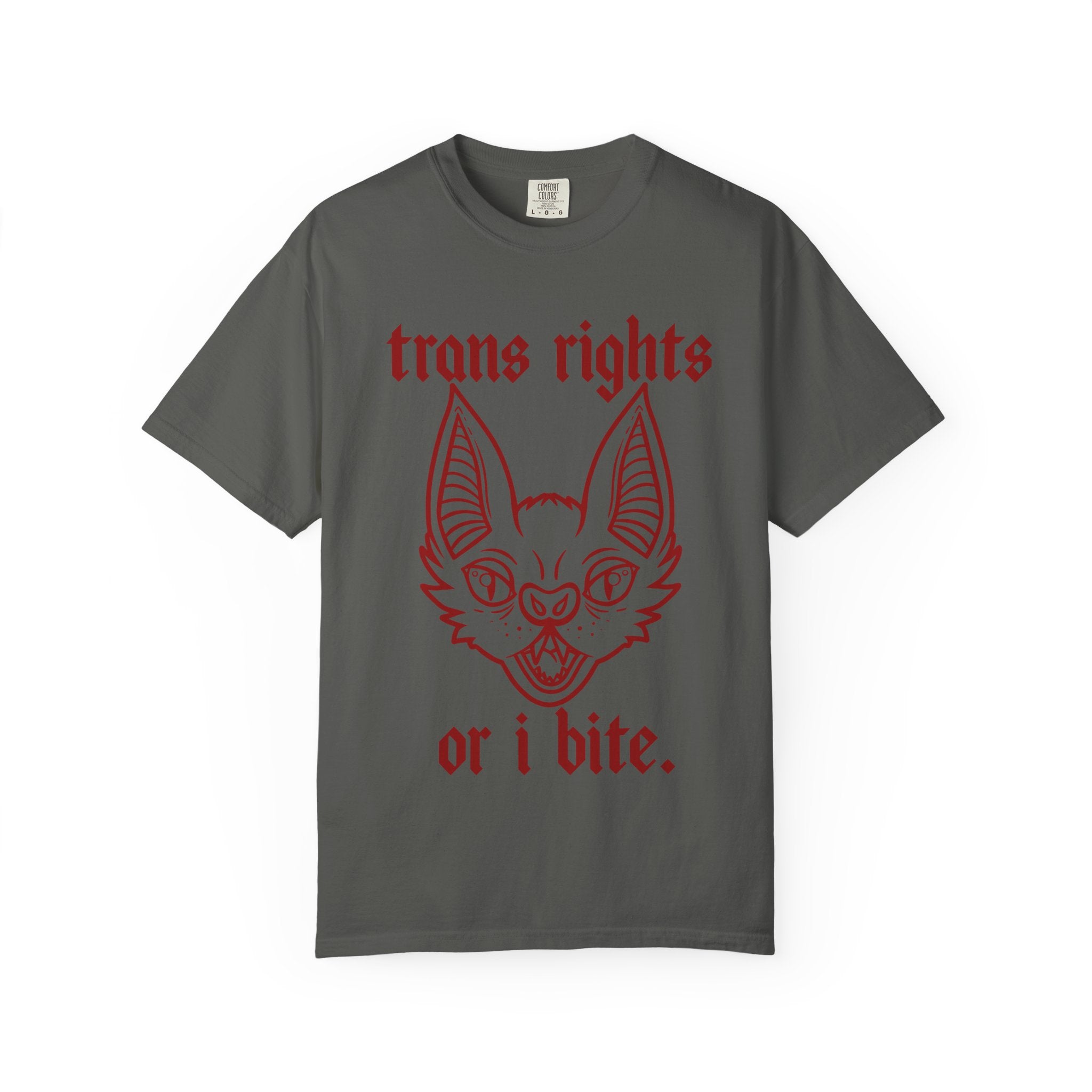 Trans Rights "I Bite" T-Shirt — Support Trans Defense