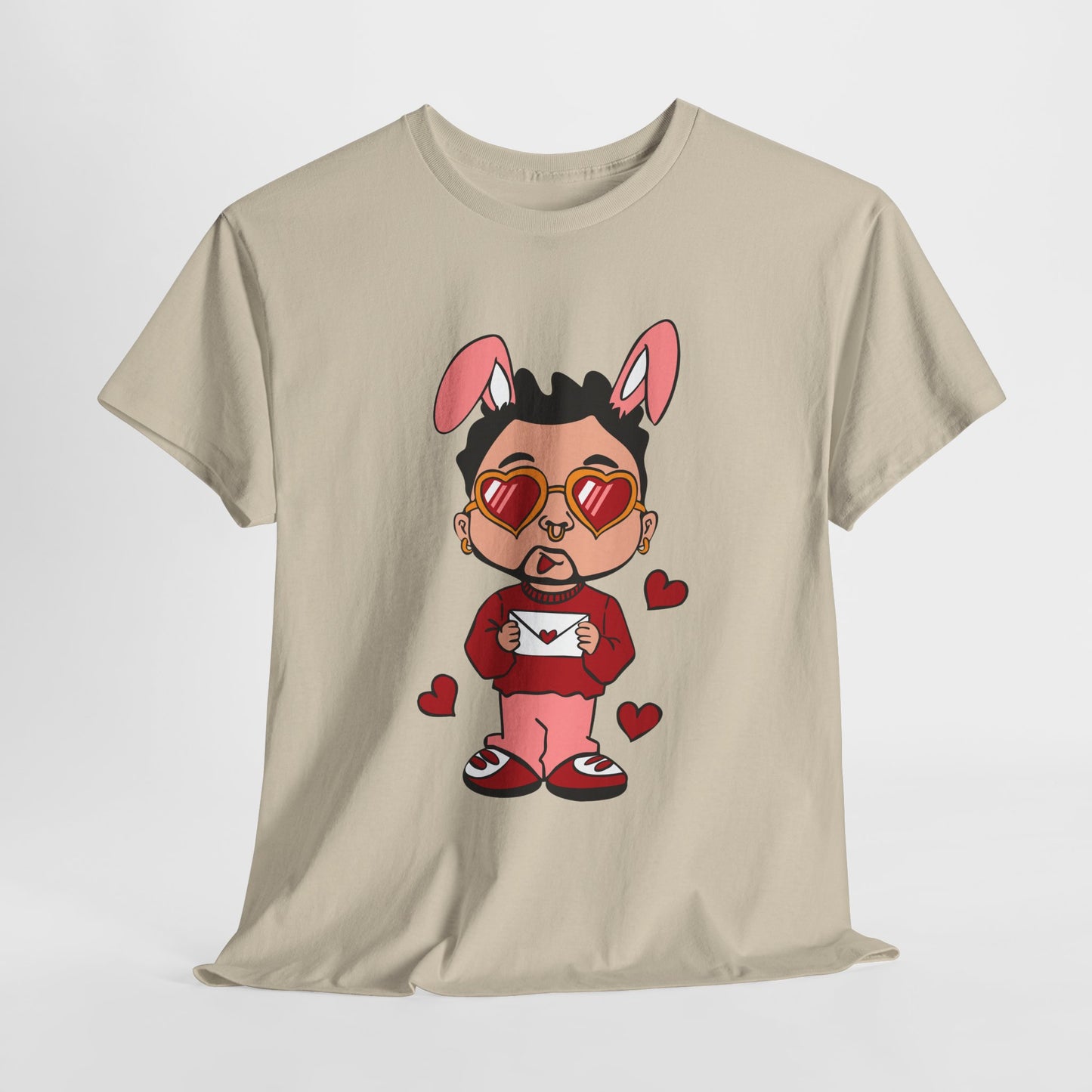 Bad Bunny Valentine's Day Cartoon Unisex T-shirt