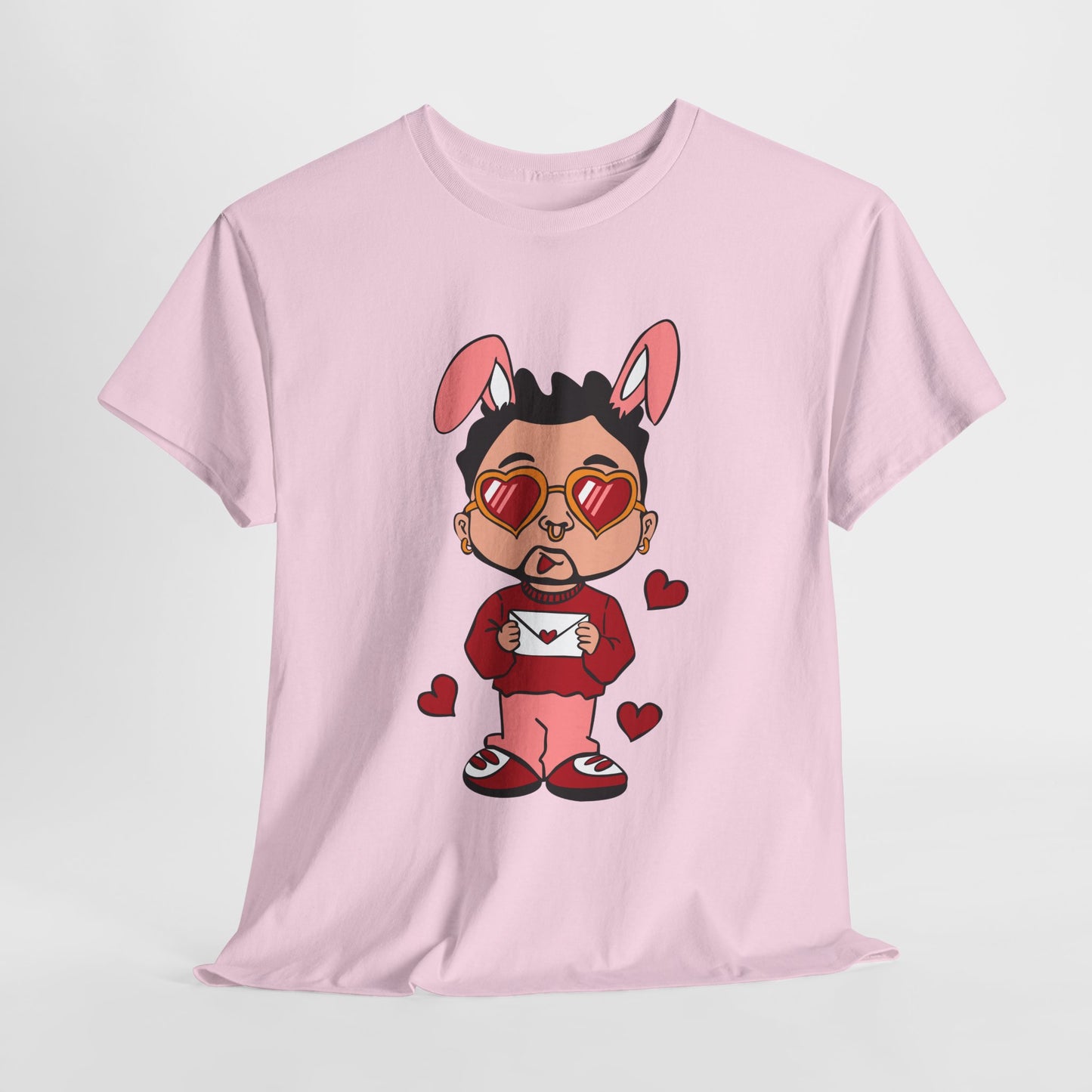 Bad Bunny Valentine's Day Cartoon Unisex T-shirt