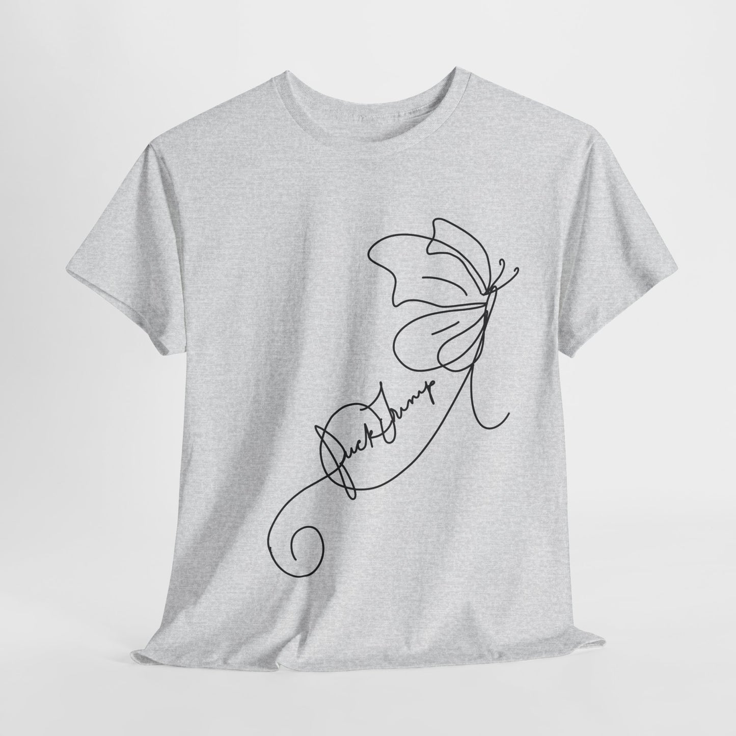 Fuck Trump Line Art Butterfly T-shirt