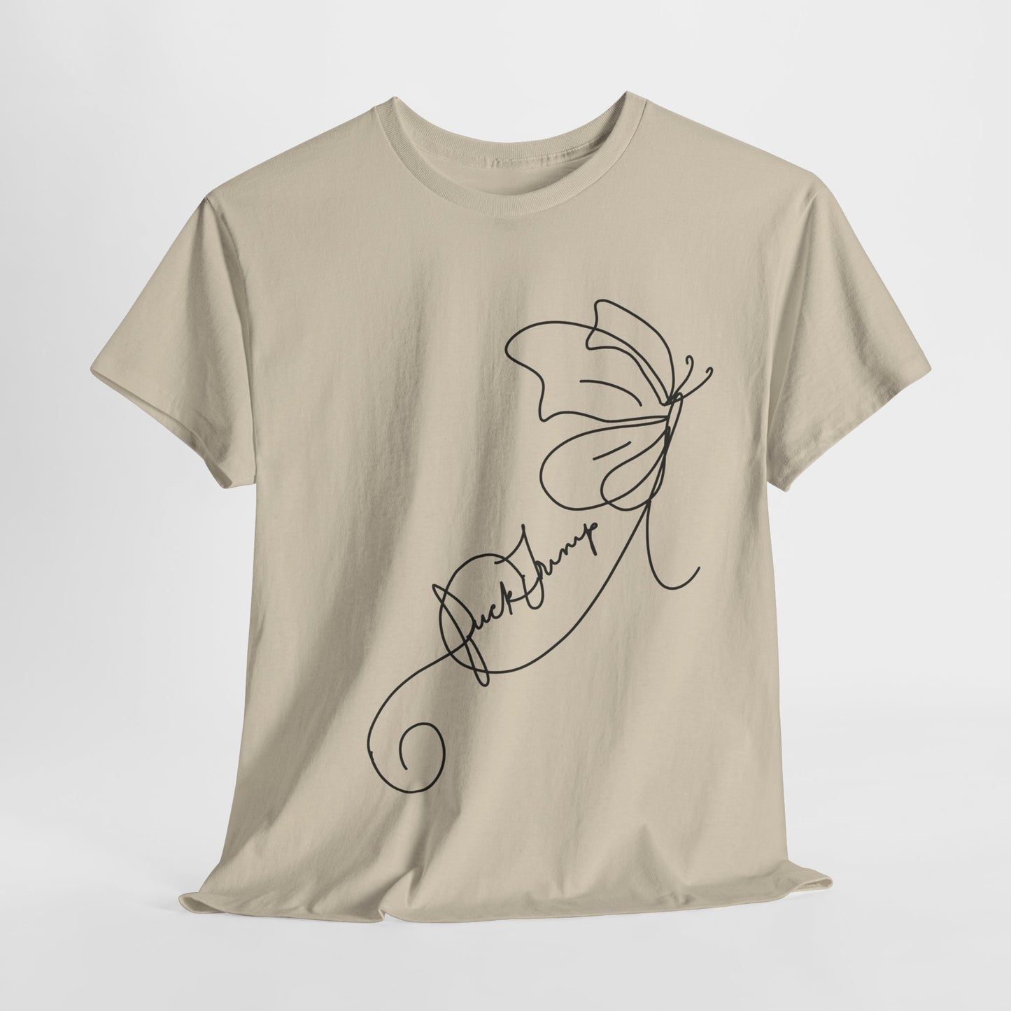 Fuck Trump Line Art Butterfly T-shirt