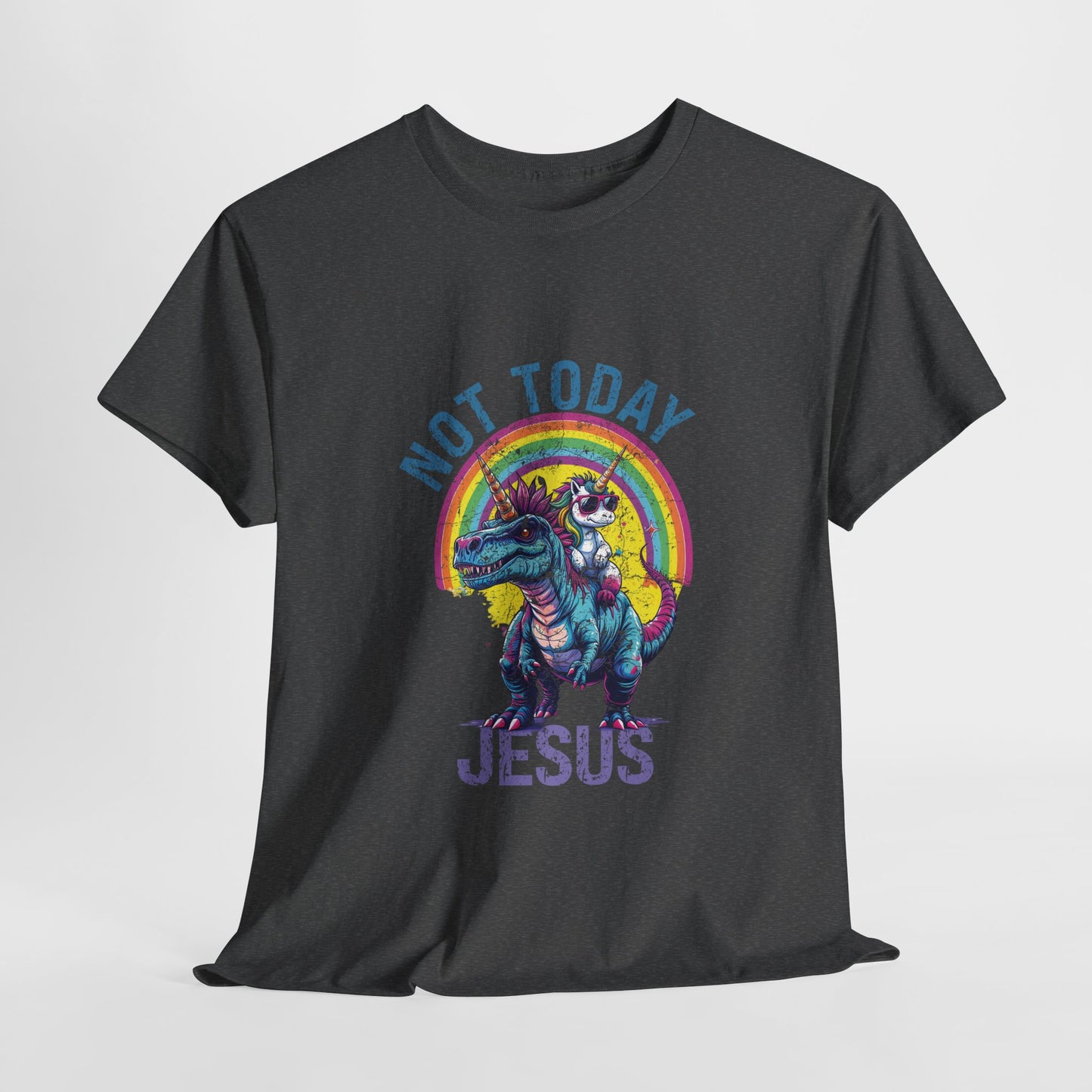 Not Today Jesus T-Rex & Unicorn T-shirt