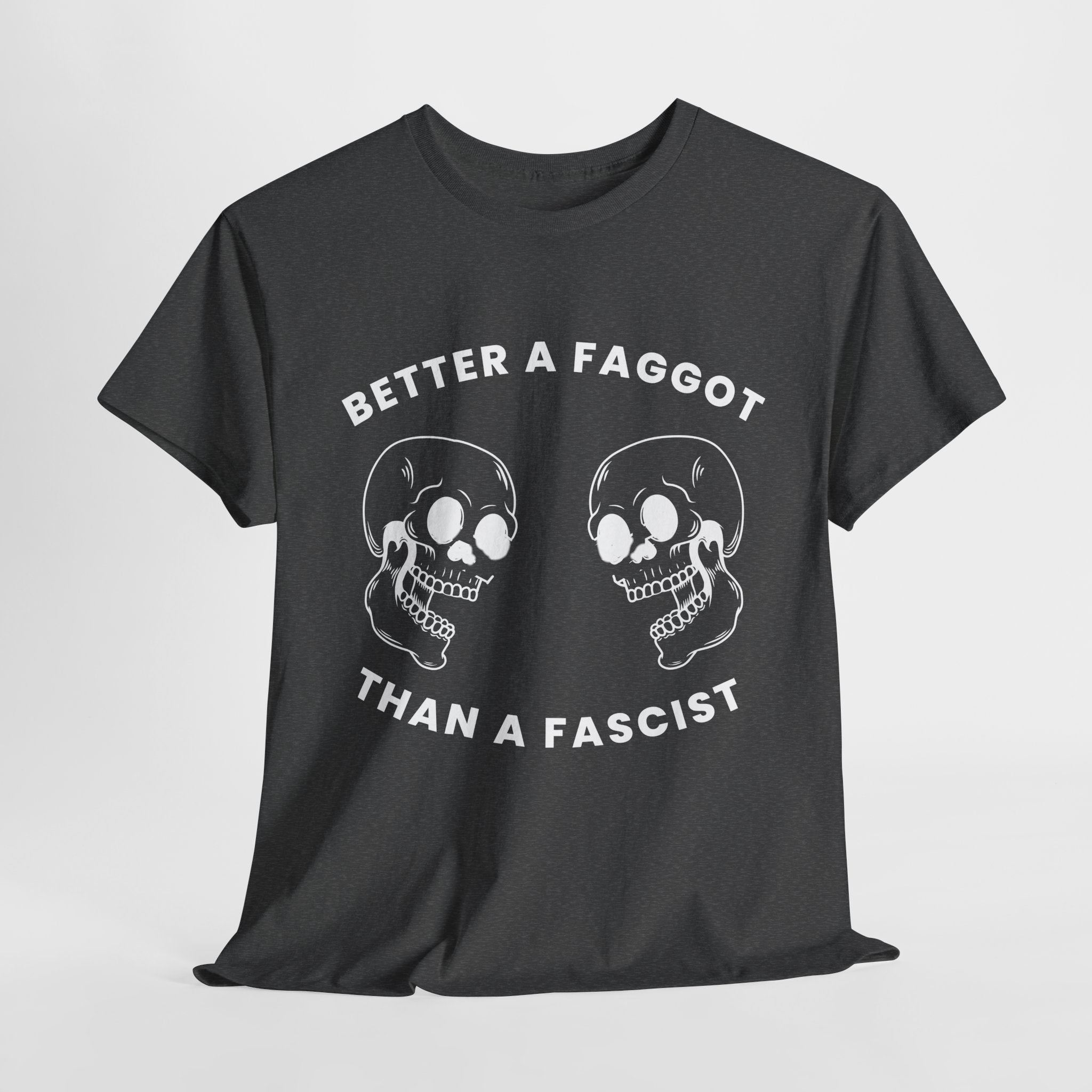 S / Dark Heather / Heavy Cotton