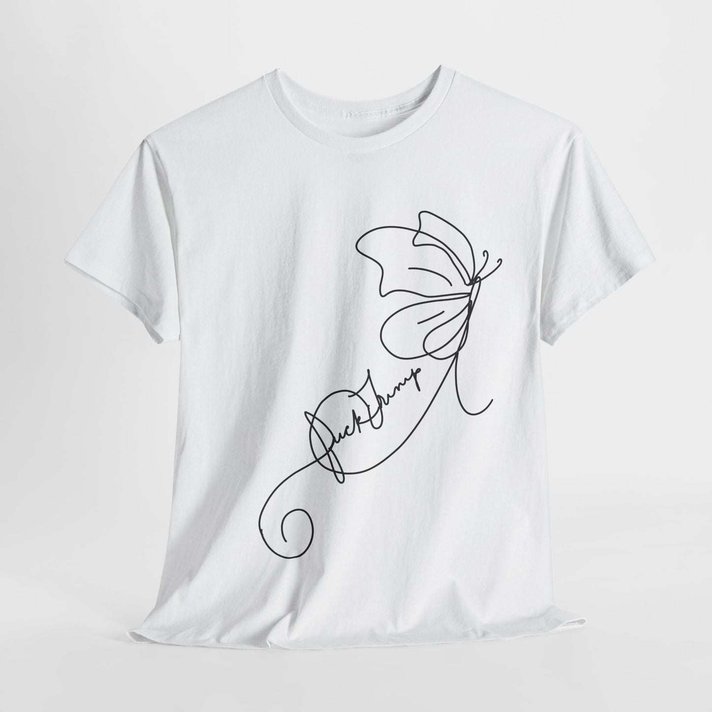 Fuck Trump Line Art Butterfly T-shirt