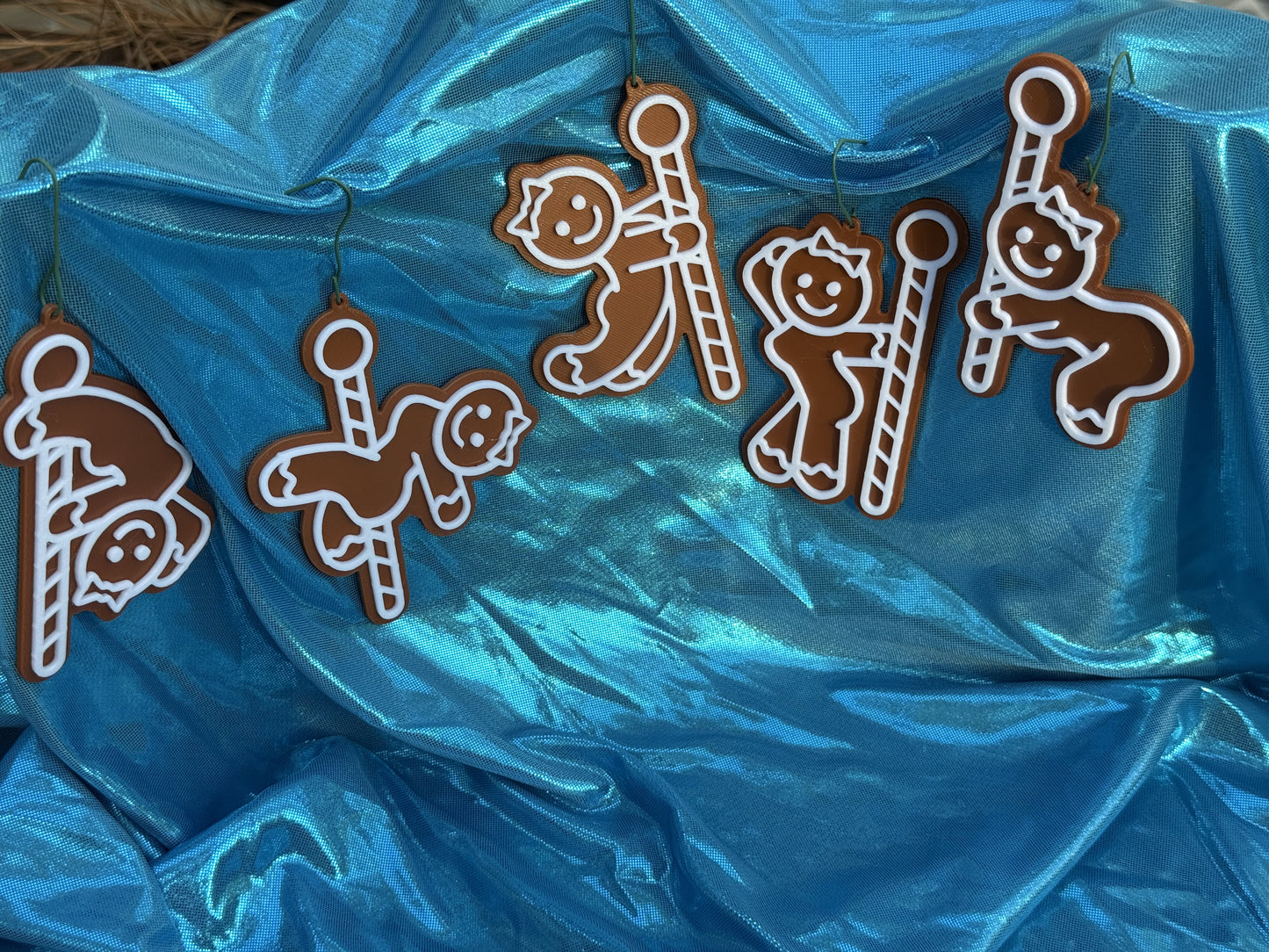 Naughty Gingerbread Holiday Ornaments