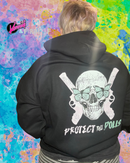 Protect the Dolls Hoodie — Skull & Pistols Trans Rights Graphic Hoodie