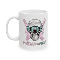 Protect the Dolls Ceramic Mug — Cute Gothic Coffee Cup (11oz, 15oz)