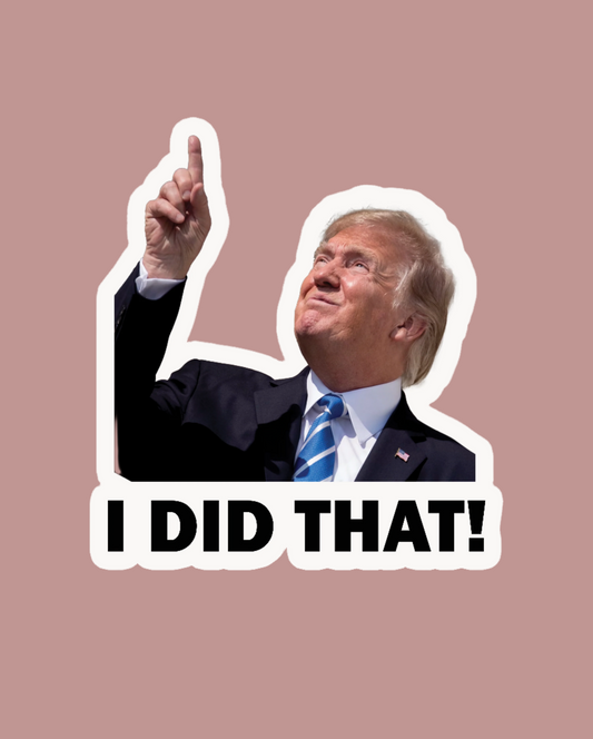 Trump I Did That Stickers